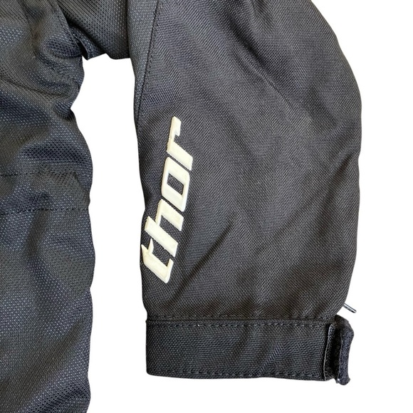 THOR Black Series 2009 Motocycle Motocross Jacket Detachable Sleeves Durable YM - Picture 2 of 16